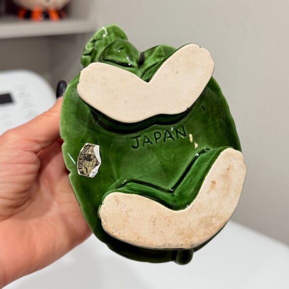 Vintage Majolica Inarco Turtle Planter made in Japan - Picture 14 of 17